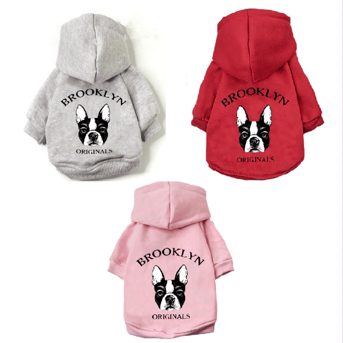 Sweatshirt Hoodie - NYC Dog Hoodie - Dog Sweatshirt - 4 Color