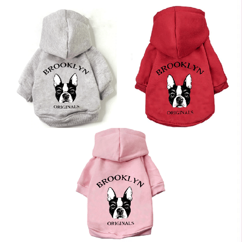 Christmas Pet Clothes Hoodie Shirt Winter Warm Dogs Clothes Sweatshirts Cotton Puppy Tops Pullover Alixyz 