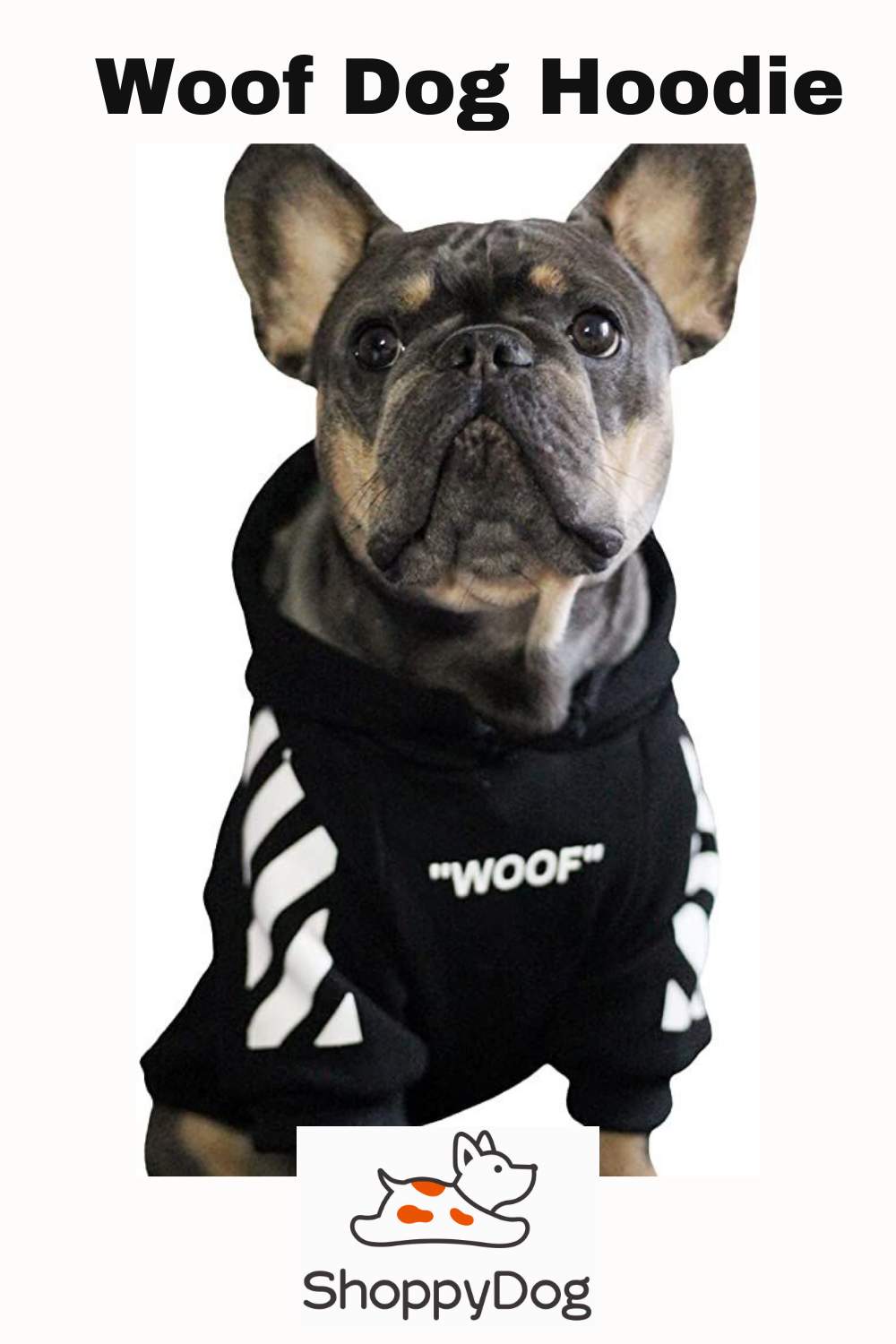 Woof' Off-White Streetwear Dog Hoodie